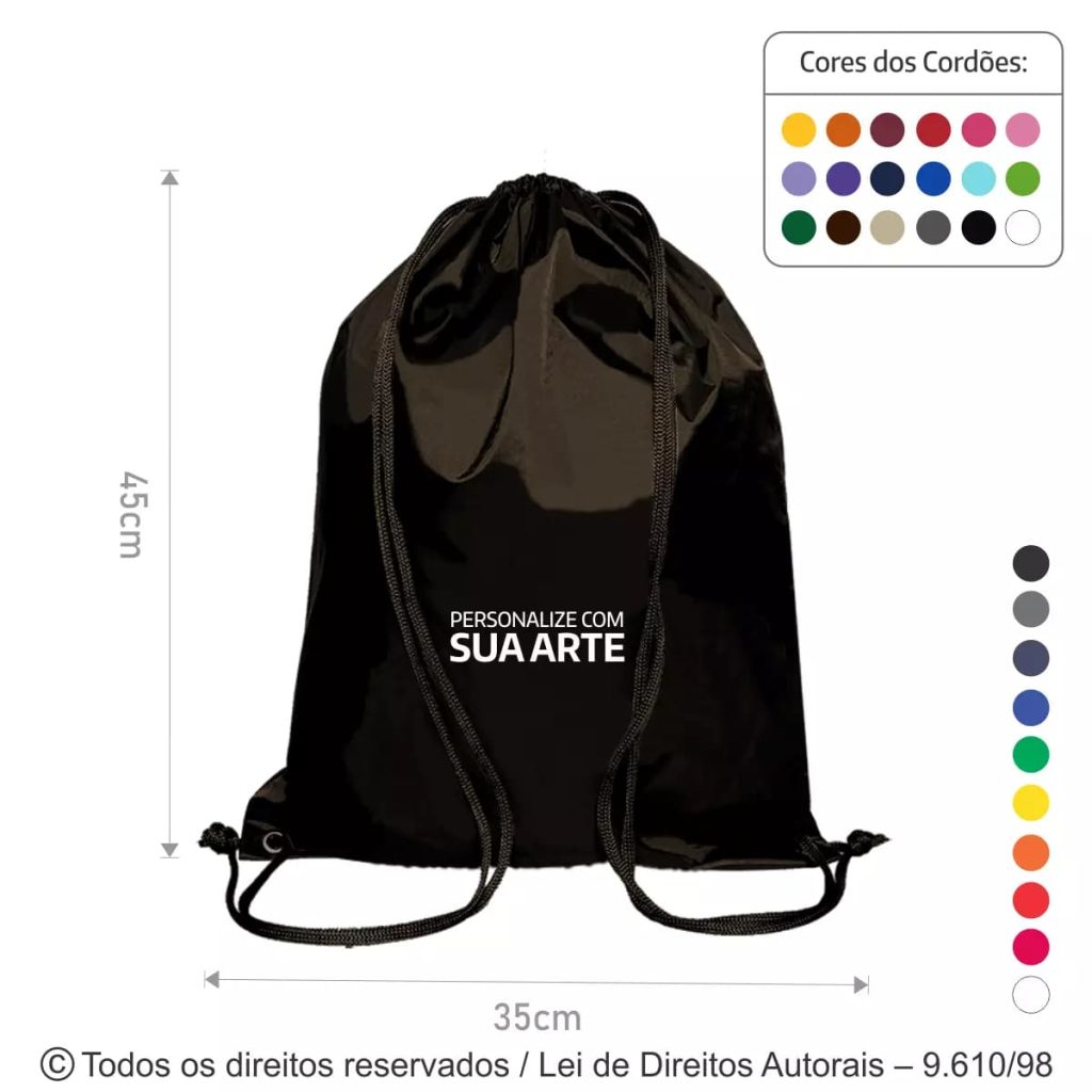 Reforce sua marca com a mochila de nylon emborrachado da Ideia e Costura
