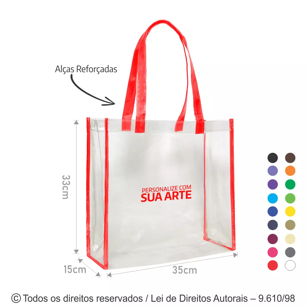 Opte pelas sacolas de PVC personalizadas com a sua marca