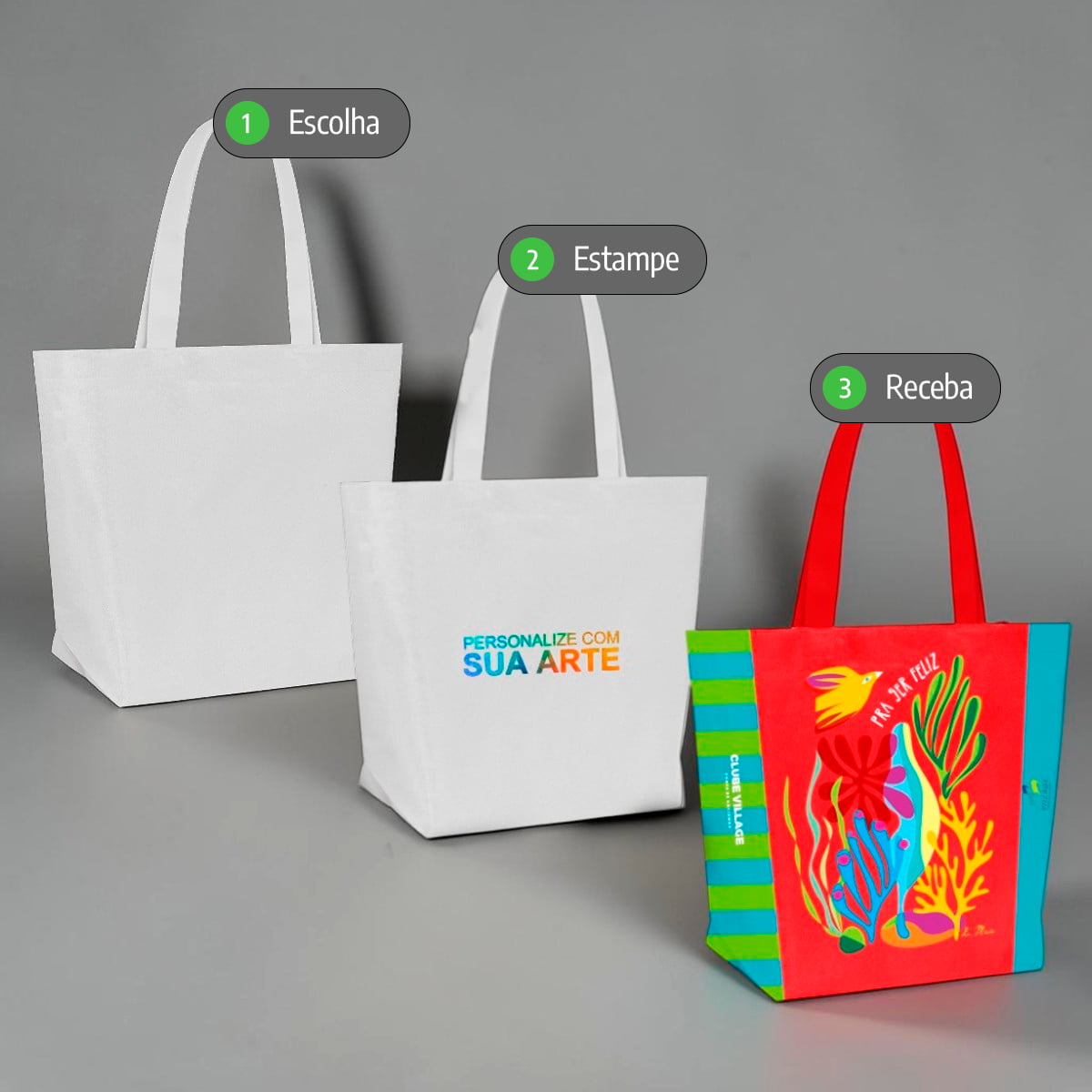 Personalização de sacolas promocionais: conte com a Ideia & Costura