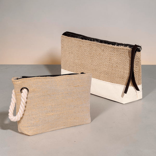 Necessaire de juta com lona crua: conheça o melhor fabricante para sua marca